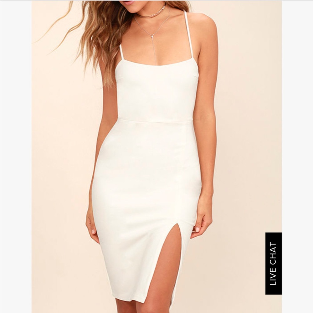 Lulu’s Black Dress With Slit